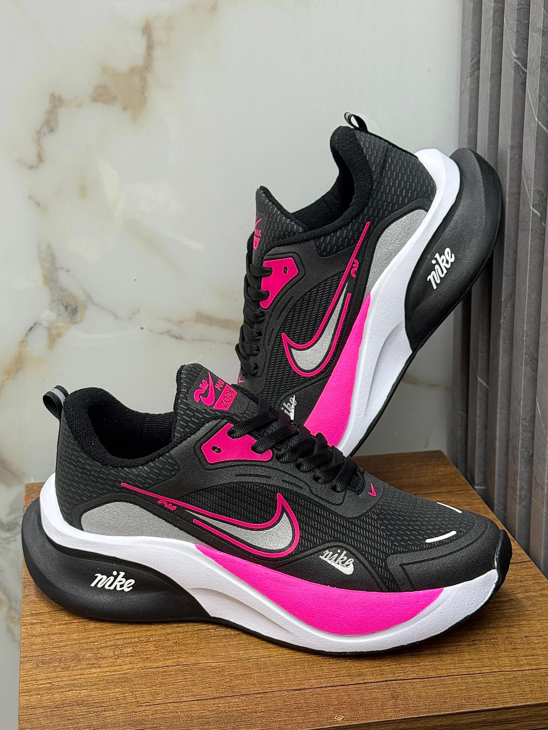 Nike Air Mesh Grey & Neon Pink – Confort Activo - Mujer - Imagen 8
