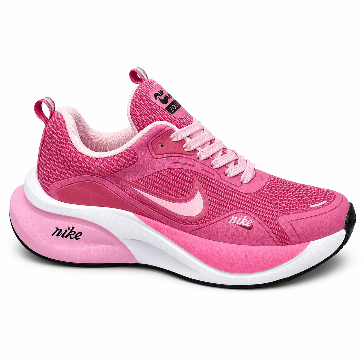 Nike Air Mesh Grey & Neon Pink – Confort Activo - Mujer - Imagen 5