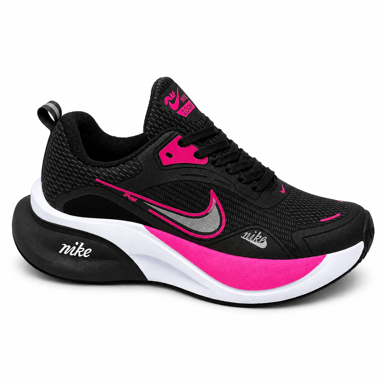 Nike Air Mesh Grey & Neon Pink – Confort Activo - Mujer - Imagen 7